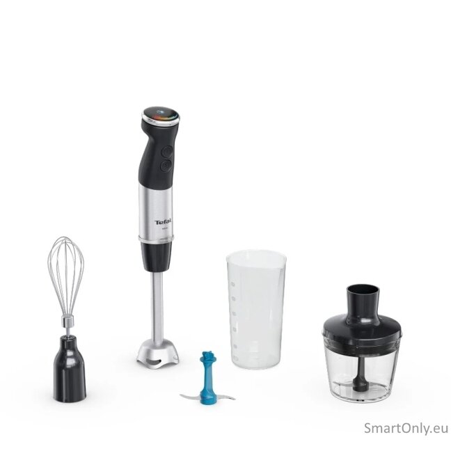 TEFAL | HB67E830 Quickchef+ | Hand Blender | 1000 W | Hand Blender | Number of speeds 20 | Turbo mode | Ice crushing | Black/Stainless Steel