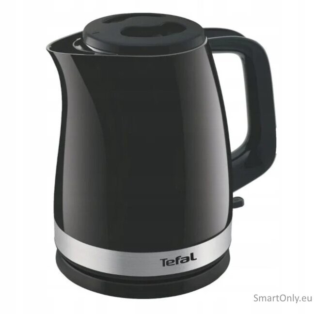 TEFAL | Kettle | KO150F30 Delfini Vision | Electric | 2400 W | 1.5 L | Plastic | 360° rotational base | Black/Stainless steel TEFAL | Kettle | KO150F30 Delfini Vision | Electric | 2400 W | 1.5 L | Plastic | 360° rotational base | Black/Stainless steel