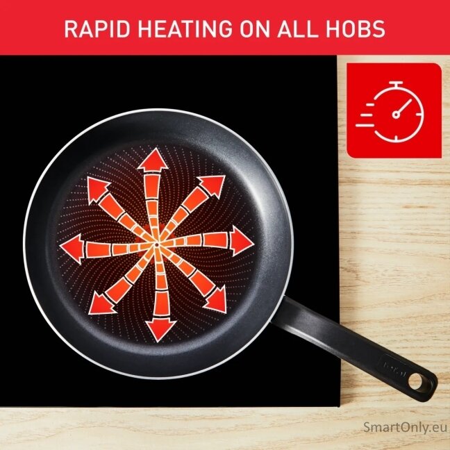 TEFAL Pan | H0560442 | Frying | Diameter 24 cm | Suitable for induction hob | Fixed handle | Black 4 TEFAL Pan | H0560442 | Frying | Diameter 24 cm | Suitable for induction hob | Fixed handle | Black 4