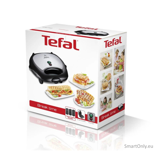 TEFAL | Sandwitch Maker | SW614831 | 700 W | Number of plates 3 | Black/Stainless Steel 1