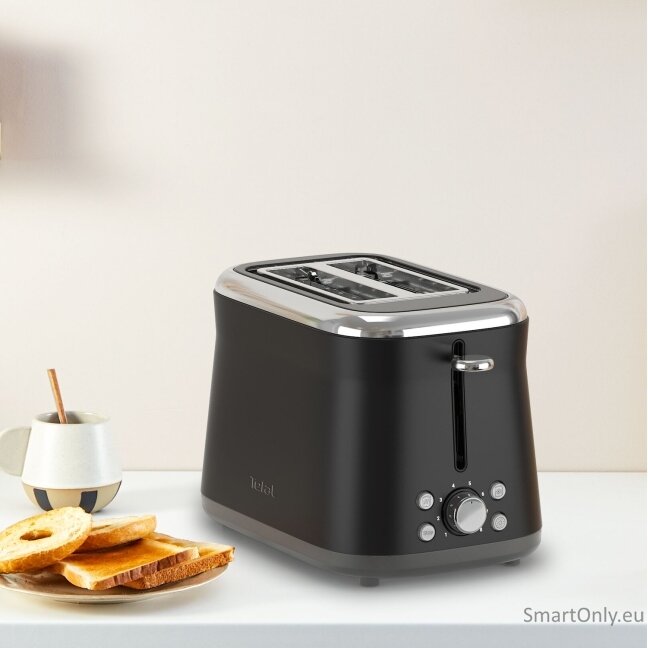 TEFAL Toaster | TT7208E0 Collection Retro | Power 850 W | Number of slots 2 | Housing material Stainless steel | Black 3