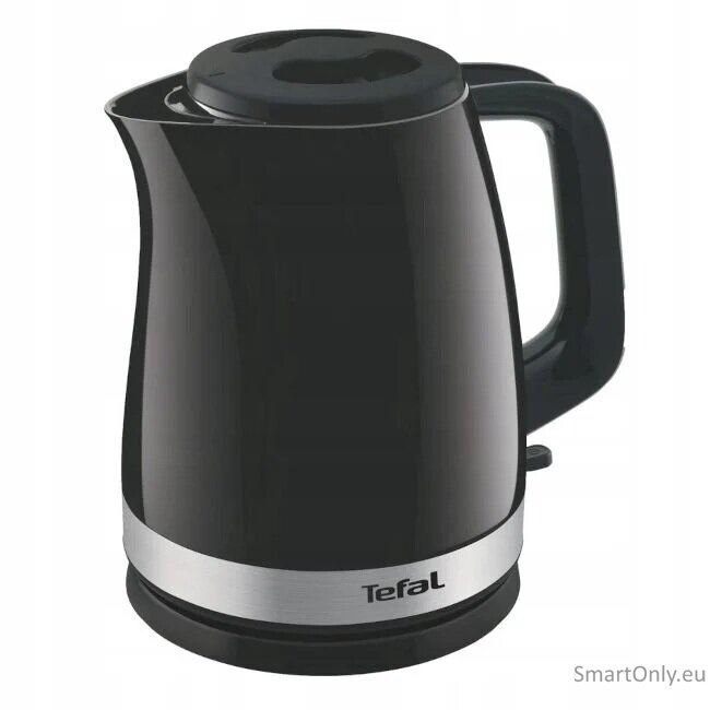 TEFAL | Kettle | KO150F30 Delfini Vision | Electric | 2400 W | 1.5 L | Plastic | 360° rotational base | Black/Stainless steel