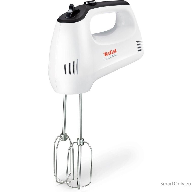 TEFAL Hand mixer | HT3101 QuickMix | Hand Mixer | 300 W | Number of speeds 5 | Turbo mode | White 1 TEFAL Hand mixer | HT3101 QuickMix | Hand Mixer | 300 W | Number of speeds 5 | Turbo mode | White 1