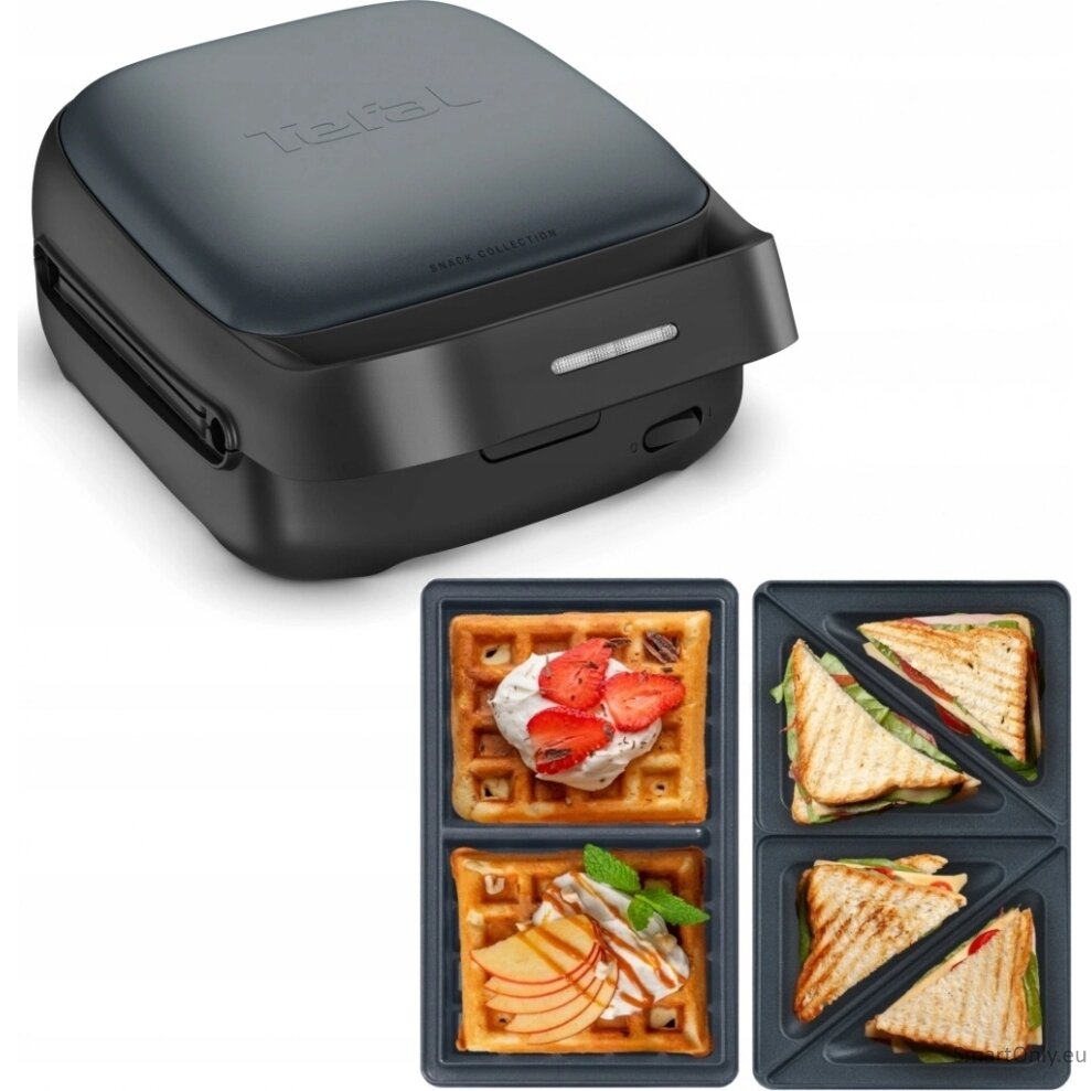 TEFAL | Sandwich and Waffle Maker | Snack Colletion | 700 W | Number of plates 2 | Ceramic coating | Black 3