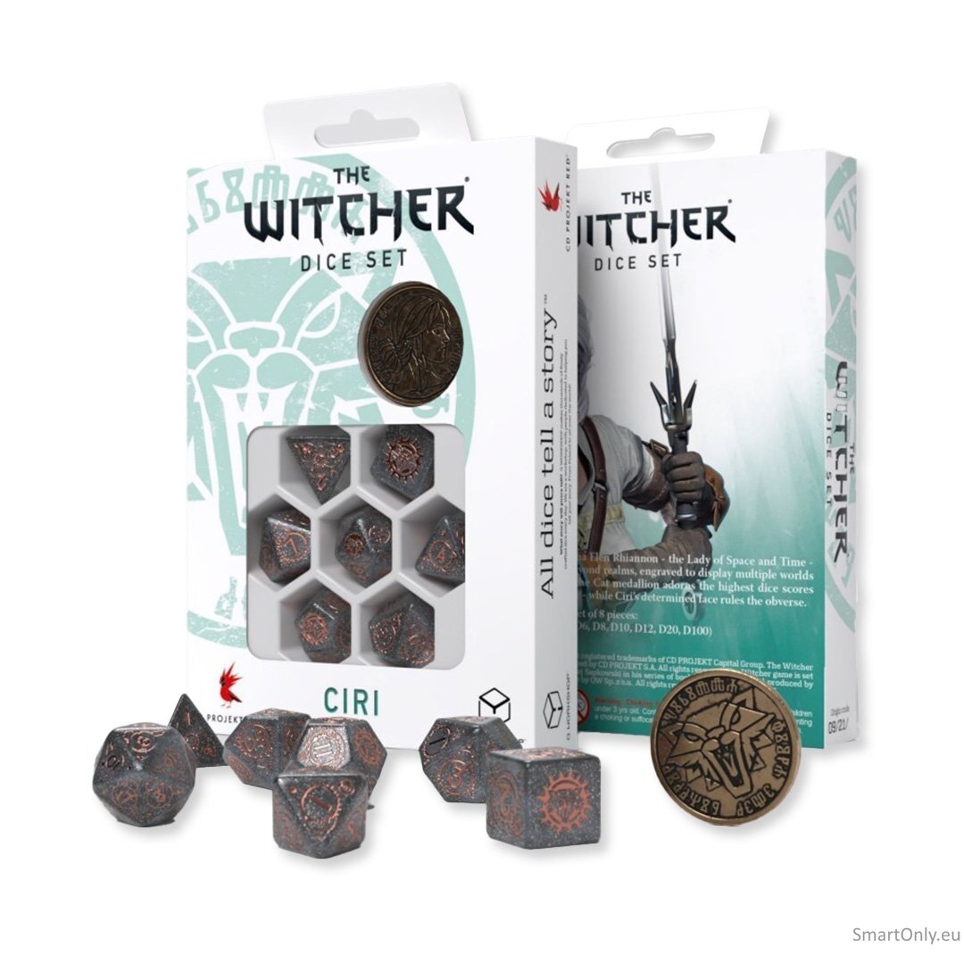 The Witcher. Ciri kauliukų rinkinys Q-WORKSHOP The Witcher. Ciri kauliukų rinkinys Q-WORKSHOP