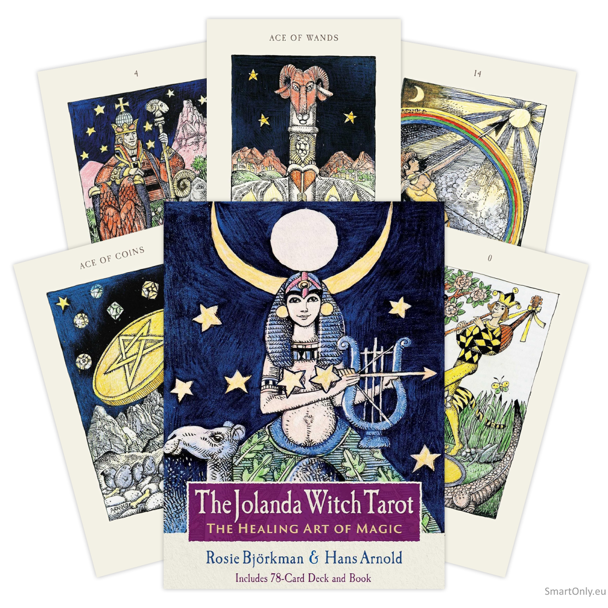 The Jolanda Witch Taro kortos Findhorn Press