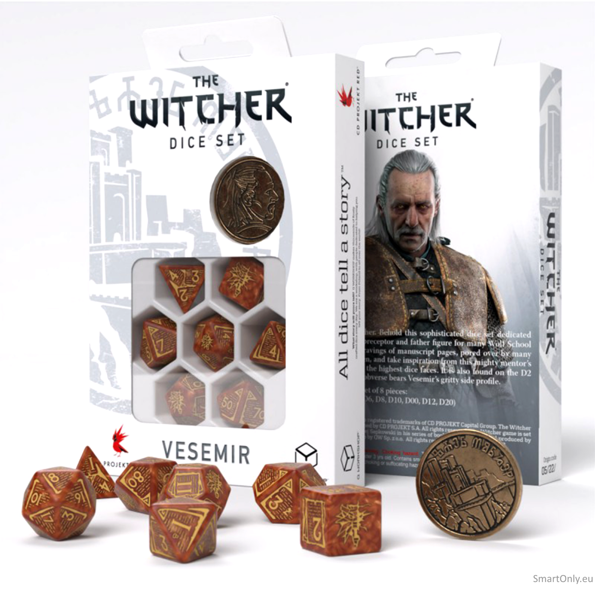The Witcher kauliukų rinkinys Vesemir - The Wise Witcher Q-workshop The Witcher kauliukų rinkinys Vesemir - The Wise Witcher Q-workshop