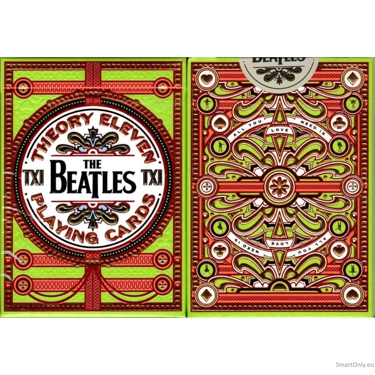 Theory11 The Beatles žaidimo kortos (žalios) 5 Theory11 The Beatles žaidimo kortos (žalios) 5