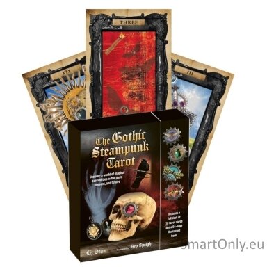 The Gothic Steampunk Tarot: kortų ir knygos rinkinys Cico Books