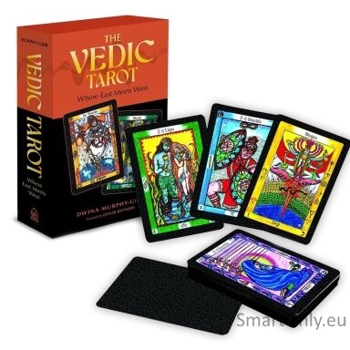 the-vedic-taro-kortos-east-meets-west-taro-kortu-ir-informacinio-vadovo-rinkinys-schiffer-publishing