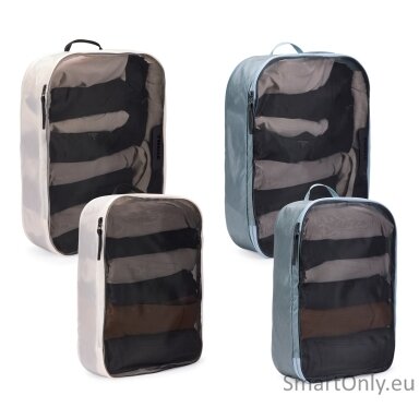 Thule | Packing Cube, 2x Large, 2x Medium | Packing Cube | Pond Gray/White