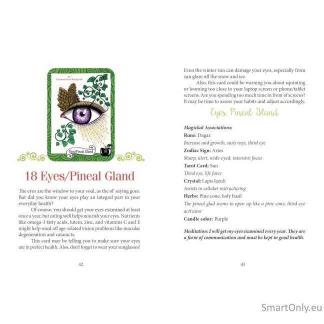 the Healthy Witch Orakulo kortos Schiffer Publishing 6