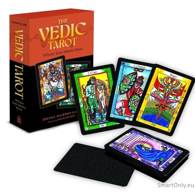 The Vedic Taro kortos: East Meets West (Taro kortų ir informacinio vadovo rinkinys) Schiffer Publishing The Vedic Taro kortos: East Meets West (Taro kortų ir informacinio vadovo rinkinys) Schiffer Publishing