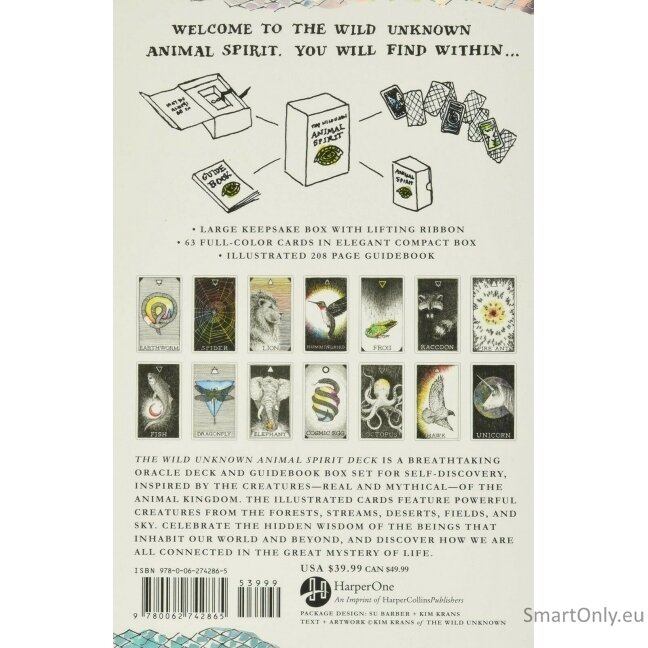 The Wild Unknown Animal Spirit Oracle kortų ir knygos rinkinys Harper One 9