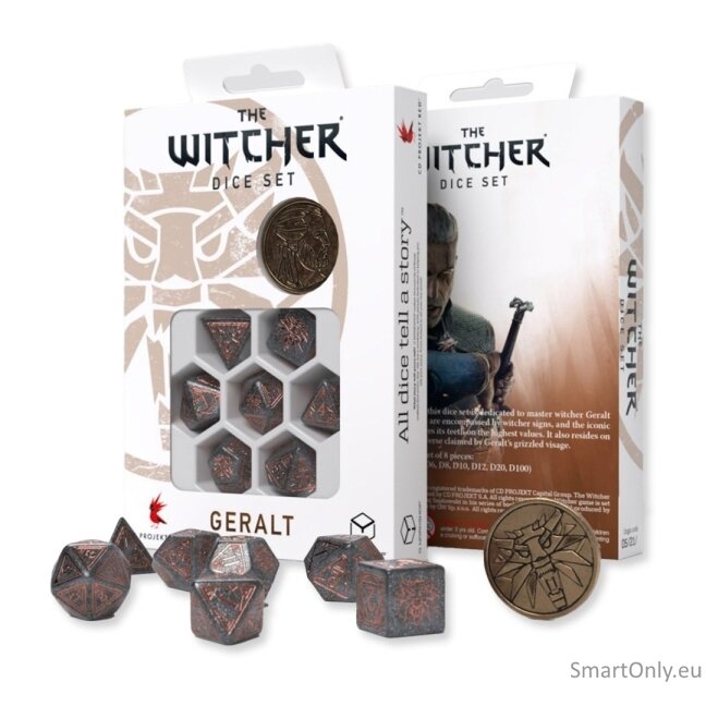 The Witcher. Geralt kauliukų rinkinys Q-WORKSHOP The Witcher. Geralt kauliukų rinkinys Q-WORKSHOP