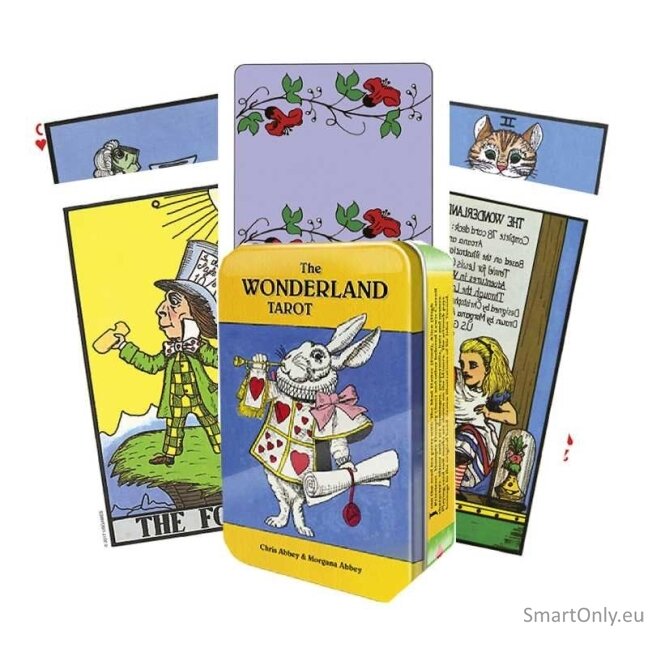 The Wonderland Taro kortos skardinėje dėžutėje US Games Systems The Wonderland Taro kortos skardinėje dėžutėje US Games Systems