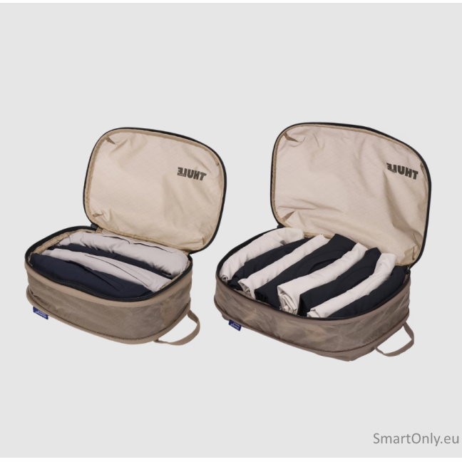 Thule | Compression Cube Set, Small/Medium | Packing Cube | Gentle Beige 3