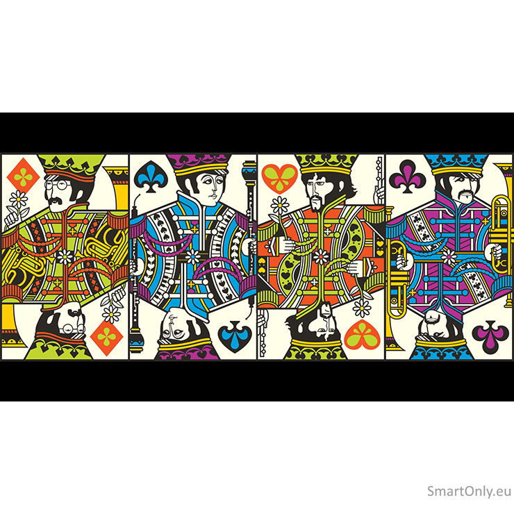 Theory11 The Beatles žaidimo kortos (oranžinės) 6 Theory11 The Beatles žaidimo kortos (oranžinės) 6
