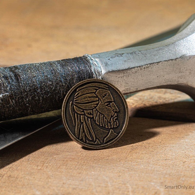The Witcher Geralt Silver Sword kauliukų rinkinys juodos ir sidabro sp 6 The Witcher Geralt Silver Sword kauliukų rinkinys juodos ir sidabro sp 6