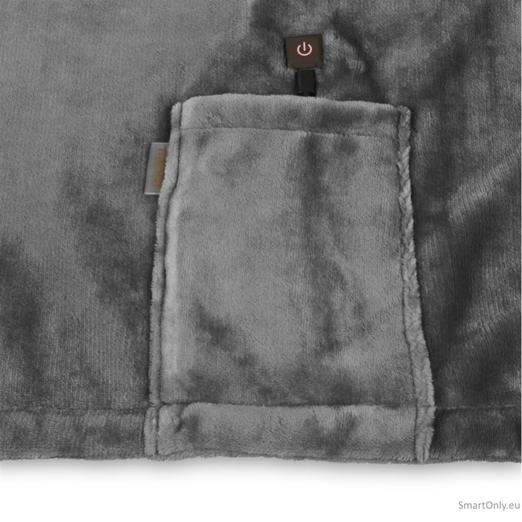 Tristar Cordless heating blanket, 150 x 80 cm | BW-4788 | Number of heating levels 3 | Number of persons 1 | Washable | Fleece | 10 W | Grey 2
