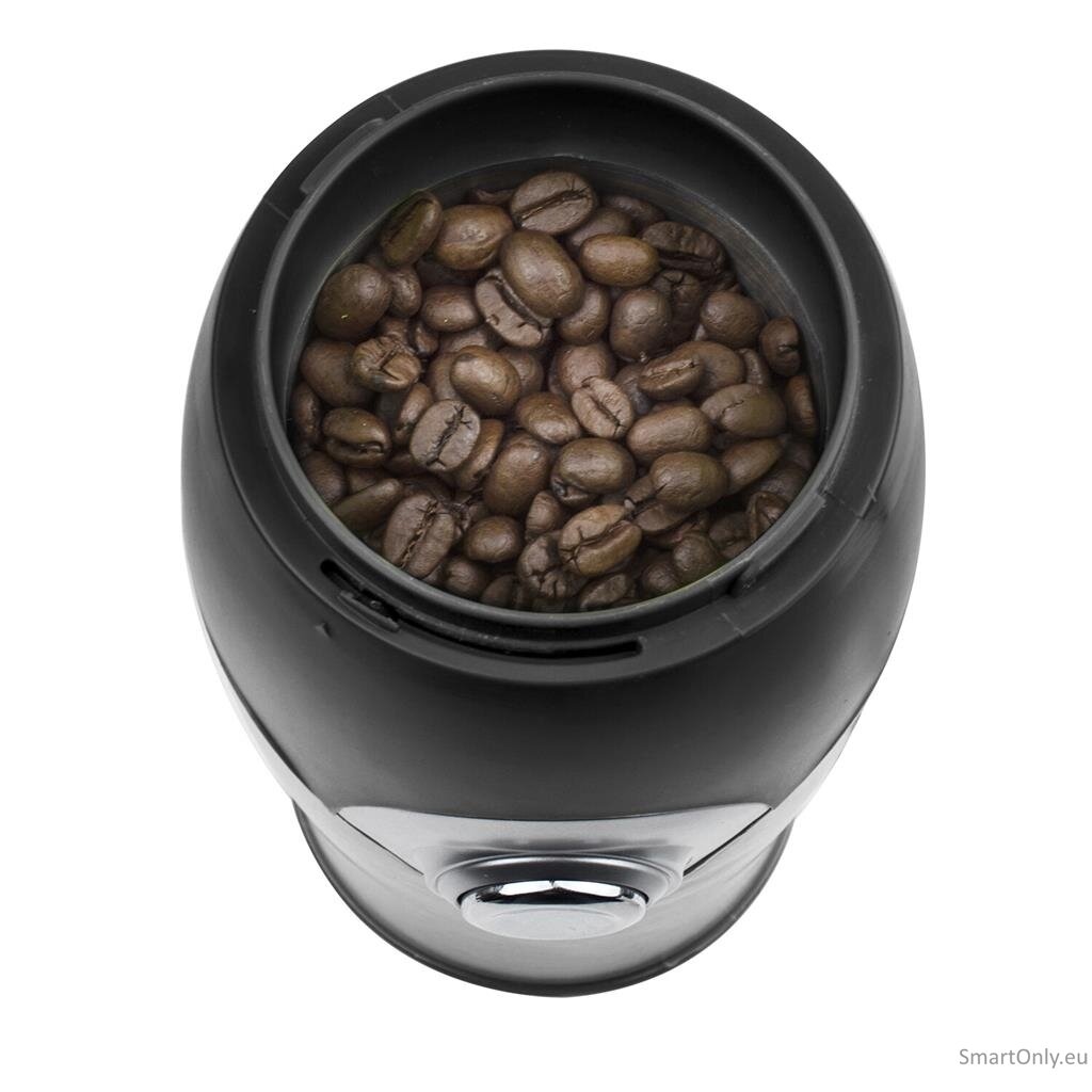 Tristar Coffee grinder | KM-2270 | 150 W | Coffee beans capacity 70 g | Number of cups 10 pc(s) | Stainless steel 3 Tristar Coffee grinder | KM-2270 | 150 W | Coffee beans capacity 70 g | Number of cups 10 pc(s) | Stainless steel 3