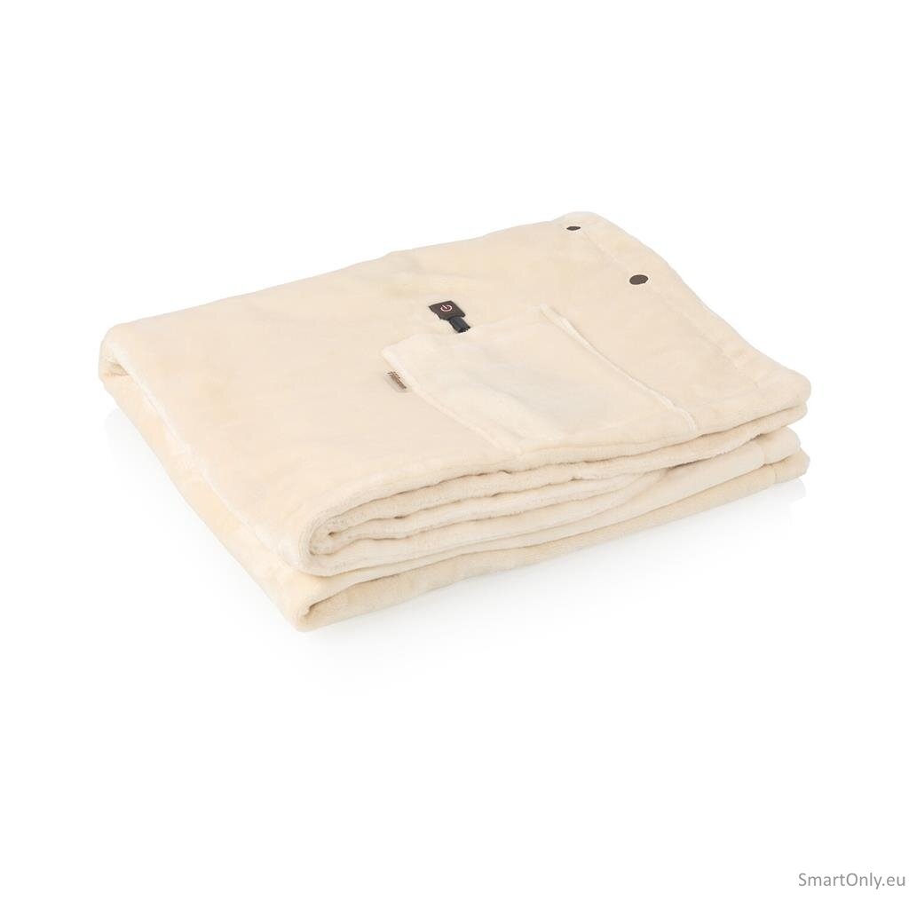 Tristar Cordless heating blanket, 150 x 80 cm | BW-4787 | Number of heating levels 3 | Number of persons 1 | Washable | Fleece | 10 W | Beige