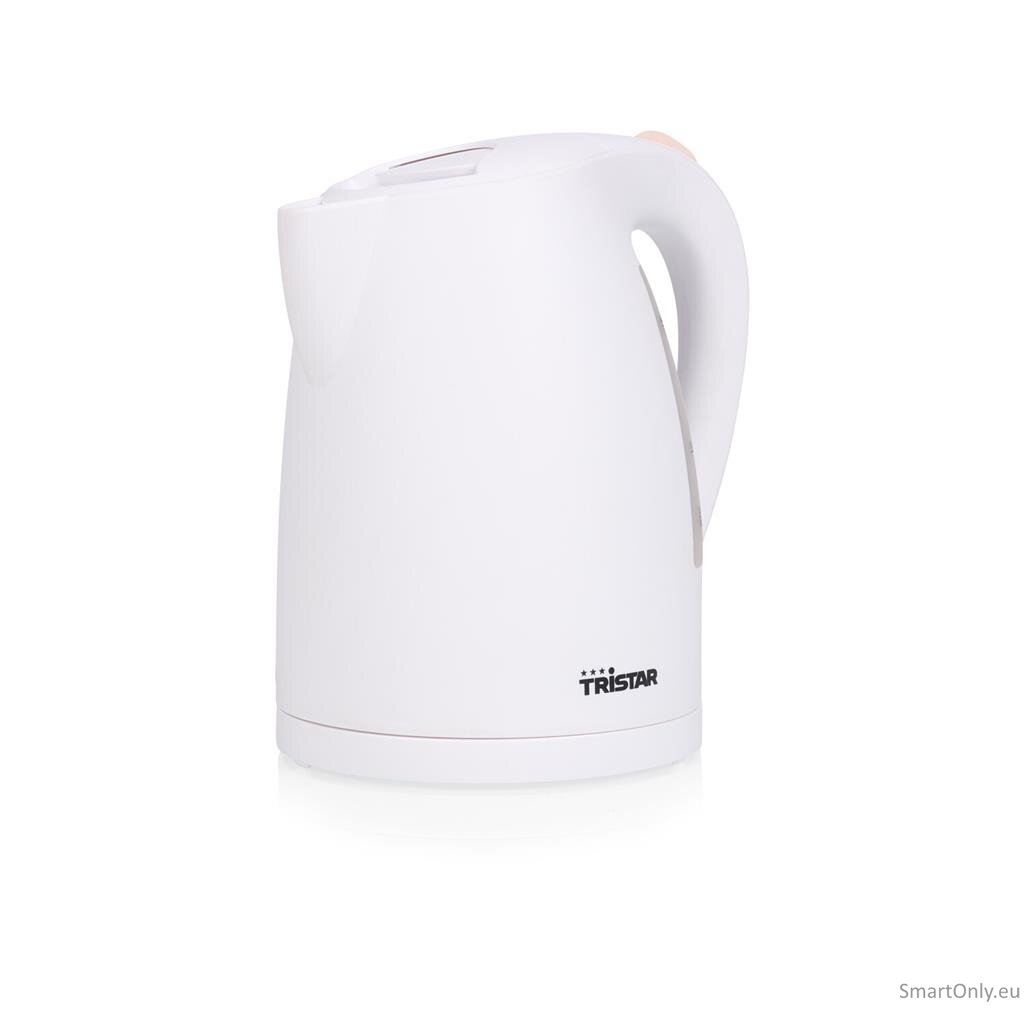 Tristar | Kettle | WK-1345 | Electric | 2200 W | 1.7 L | Plastic | 360° rotational base | White