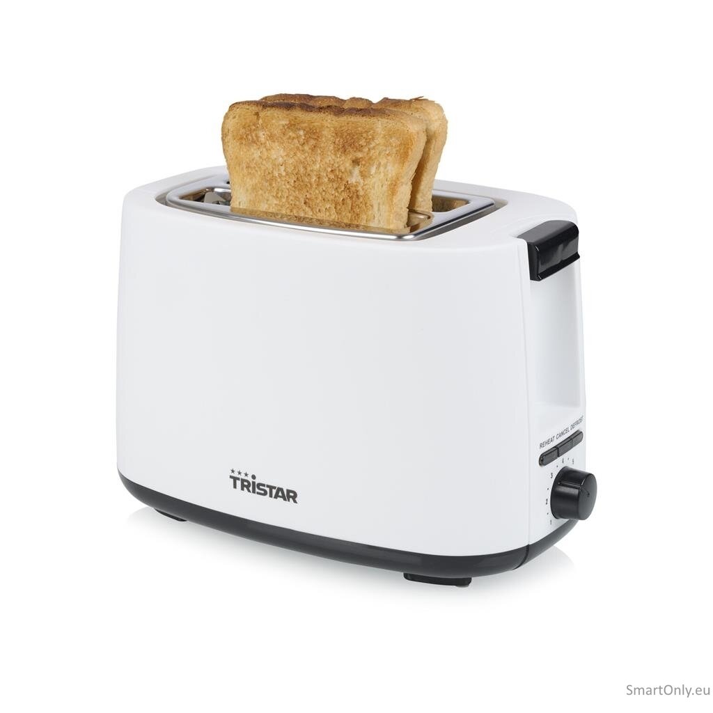 Tristar Toaster | BR-1055 | Power 750 W | Number of slots 2 | Housing material Plastic | White 1