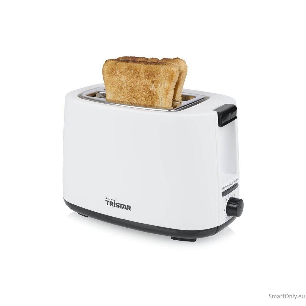 Tristar Toaster | BR-1055 | Power 750 W | Number of slots 2 | Housing material Plastic | White 5