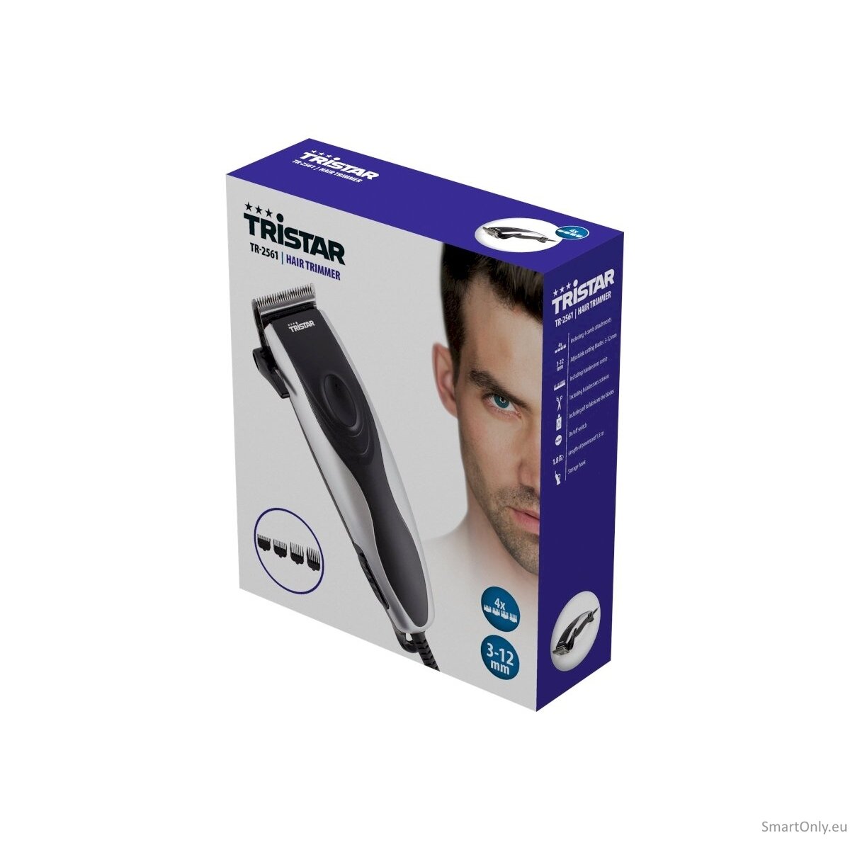 Tristar Step precise 3 - 12 mm, Hair trimmer, TR-2561 8 Tristar Step precise 3 - 12 mm, Hair trimmer, TR-2561 8