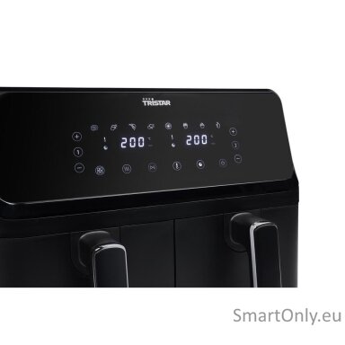 Tristar Double Basket Airfryer | FR-9026 | Power 2700 W | Capacity 8 L | Black Tristar Double Basket Airfryer | FR-9026 | Power 2700 W | Capacity 8 L | Black