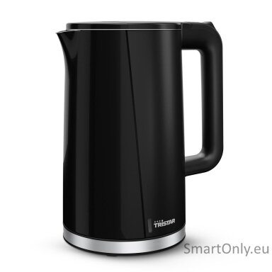 Tristar Double Walled Kettle | WK-3407 | Electric | 2200 W | 1.7 L | Plastic | 360° rotational base | Black Tristar Double Walled Kettle | WK-3407 | Electric | 2200 W | 1.7 L | Plastic | 360° rotational base | Black