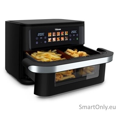 Tristar Dualzone Flex Airfryer | FR-9078 | Power 2800 W | Capacity 10 L | Hot air technology | Black