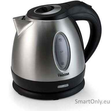 Tristar | Jug Kettle | WK-1323 | Standard | 1500 W | 1.2 L | Stainless steel | 360° rotational base | Silver Tristar | Jug Kettle | WK-1323 | Standard | 1500 W | 1.2 L | Stainless steel | 360° rotational base | Silver