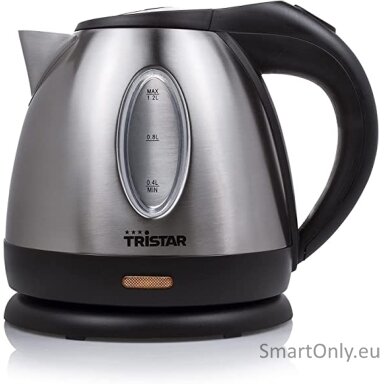 Tristar | Jug Kettle | WK-1323 | Standard | 1500 W | 1.2 L | Stainless steel | 360° rotational base | Silver Tristar | Jug Kettle | WK-1323 | Standard | 1500 W | 1.2 L | Stainless steel | 360° rotational base | Silver
