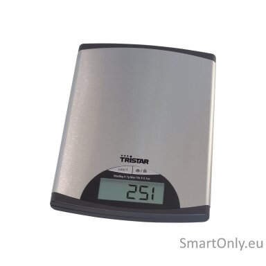 Tristar | Kitchen scale | KW-2435 | Maximum weight (capacity) 5 kg | Metallic