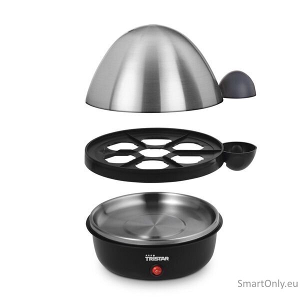 Tristar Egg Boiler EK-3076 Black, Stainless Steel Lid Eggs capacity 7 2