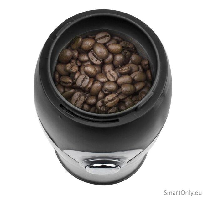 Tristar Coffee grinder | KM-2270 | 150 W | Coffee beans capacity 70 g | Number of cups 10 pc(s) | Stainless steel 3 Tristar Coffee grinder | KM-2270 | 150 W | Coffee beans capacity 70 g | Number of cups 10 pc(s) | Stainless steel 3