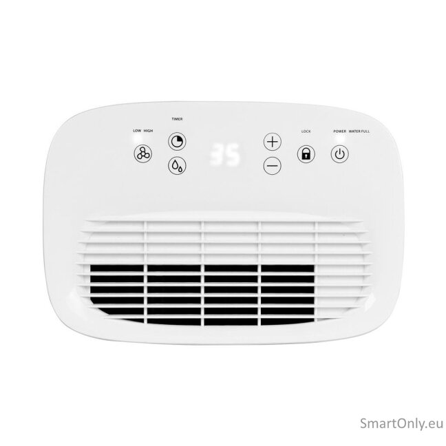 Tristar Dehumidifier DH-5419 Power 205 W Suitable for rooms up to 45 m³ Water tank capacity 2.5 L White 2 Tristar Dehumidifier DH-5419 Power 205 W Suitable for rooms up to 45 m³ Water tank capacity 2.5 L White 2