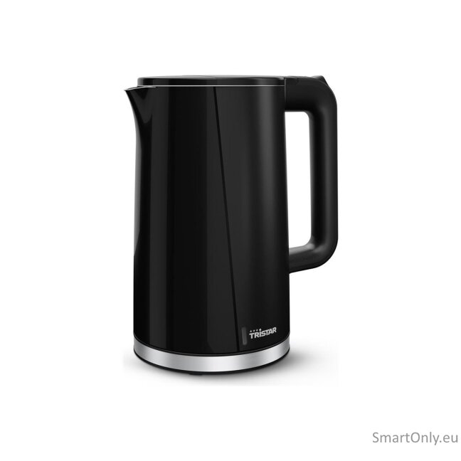 Tristar Double Walled Kettle | WK-3407 | Electric | 2200 W | 1.7 L | Plastic | 360° rotational base | Black 4