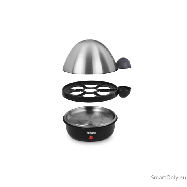 Tristar Egg Boiler EK-3076 Black, Stainless Steel Lid Eggs capacity 7 5 Tristar Egg Boiler EK-3076 Black, Stainless Steel Lid Eggs capacity 7 5