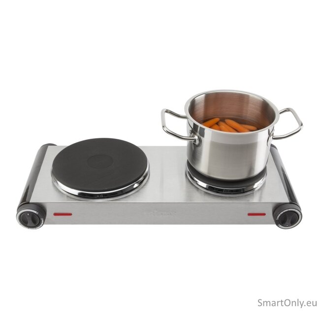 Tristar | Free standing table hob | KP-6248 | Number of burners/cooking zones 2 | 2500 W | Stainless Steel/Black | Electric 4