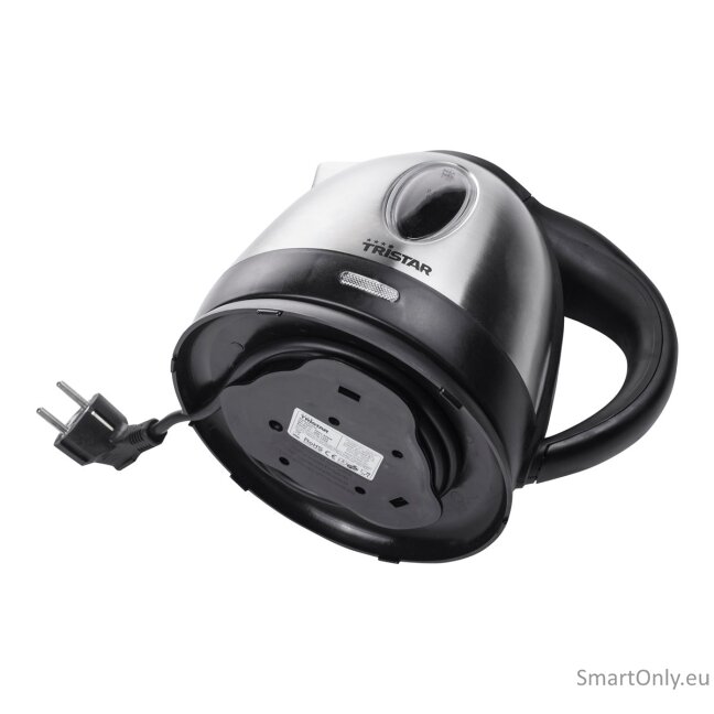 Tristar | Jug Kettle | WK-1323 | Standard | 1500 W | 1.2 L | Stainless steel | 360° rotational base | Silver 5