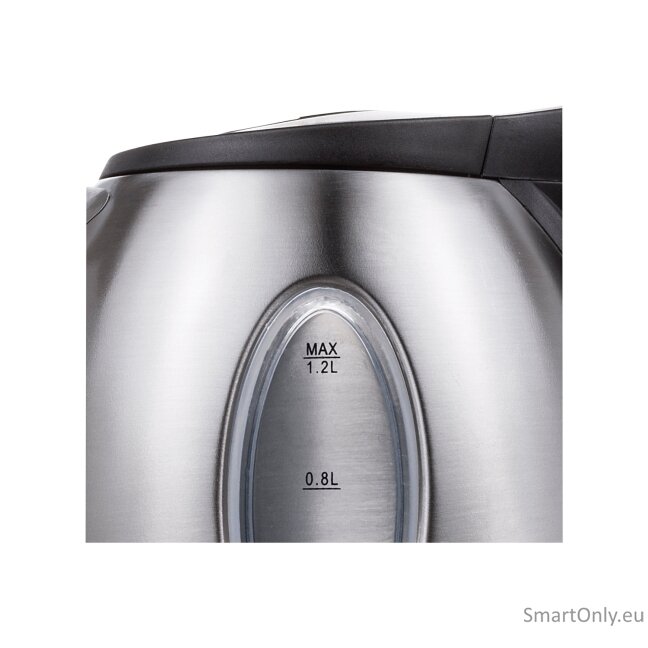 Tristar | Jug Kettle | WK-1323 | Standard | 1500 W | 1.2 L | Stainless steel | 360° rotational base | Silver 9