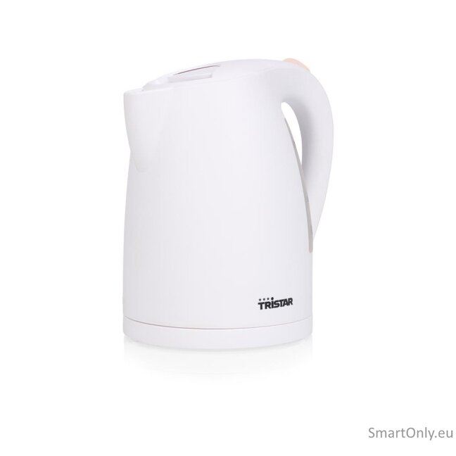 Tristar | Kettle | WK-1345 | Electric | 2200 W | 1.7 L | Plastic | 360° rotational base | White