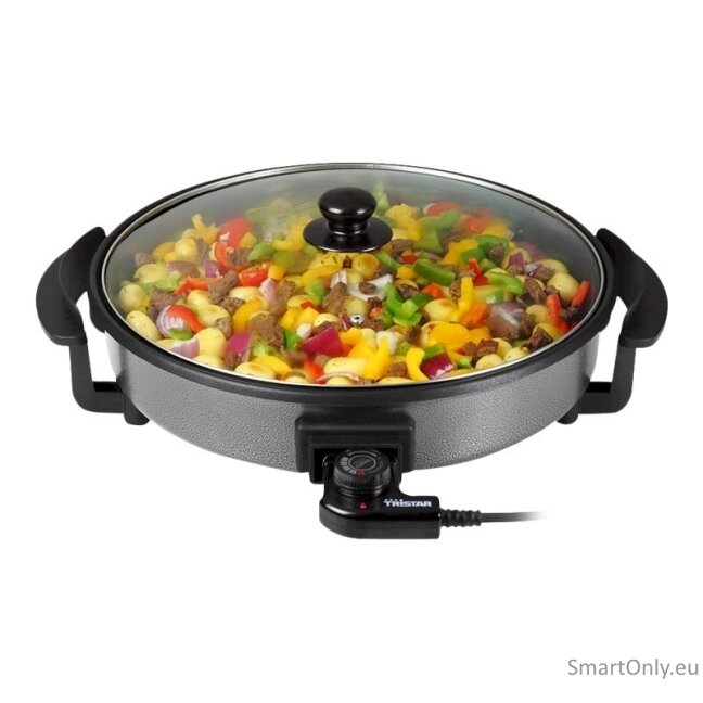 Tristar Multifunctional grill pan PZ-2964 Grill Diameter 40 cm 1500 W Lid included Fixed handle Black 5 Tristar Multifunctional grill pan PZ-2964 Grill Diameter 40 cm 1500 W Lid included Fixed handle Black 5