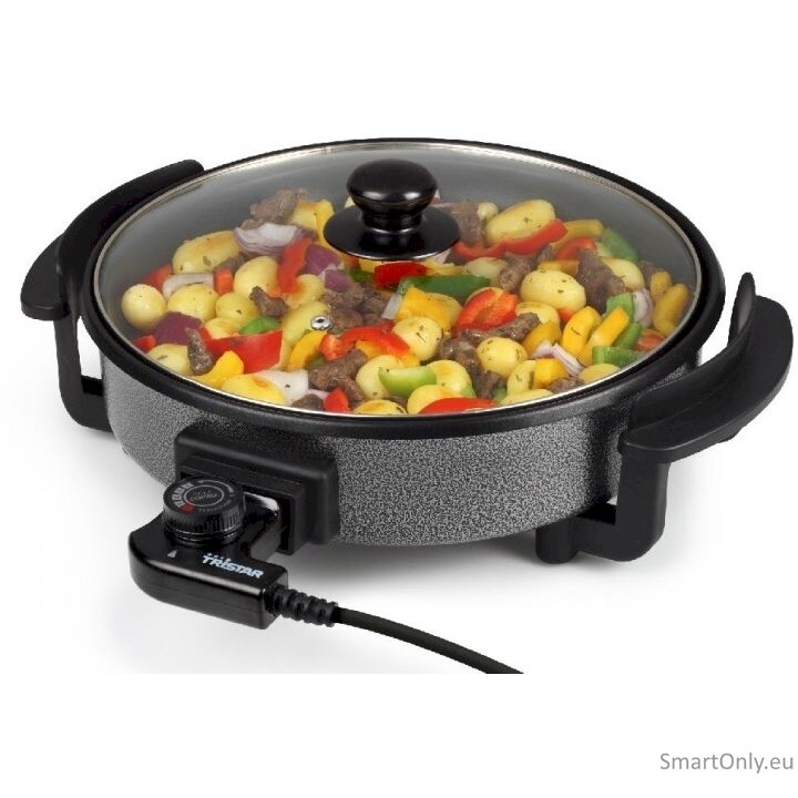 Tristar Multifunctional grill pan PZ-2963 Diameter 30 cm Fixed handle Black Tristar Multifunctional grill pan PZ-2963 Diameter 30 cm Fixed handle Black