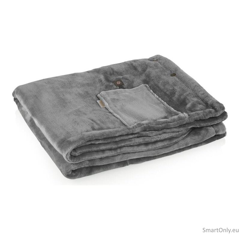 Tristar Cordless heating blanket, 150 x 80 cm | BW-4788 | Number of heating levels 3 | Number of persons 1 | Washable | Fleece | 10 W | Grey 4 Tristar Cordless heating blanket, 150 x 80 cm | BW-4788 | Number of heating levels 3 | Number of persons 1 | Washable | Fleece | 10 W | Grey 4