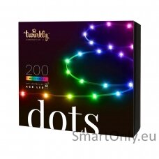 Twinkly Dots Smart LED Lights 60 RGB (Multicolor), USB Powered, 3m, Black