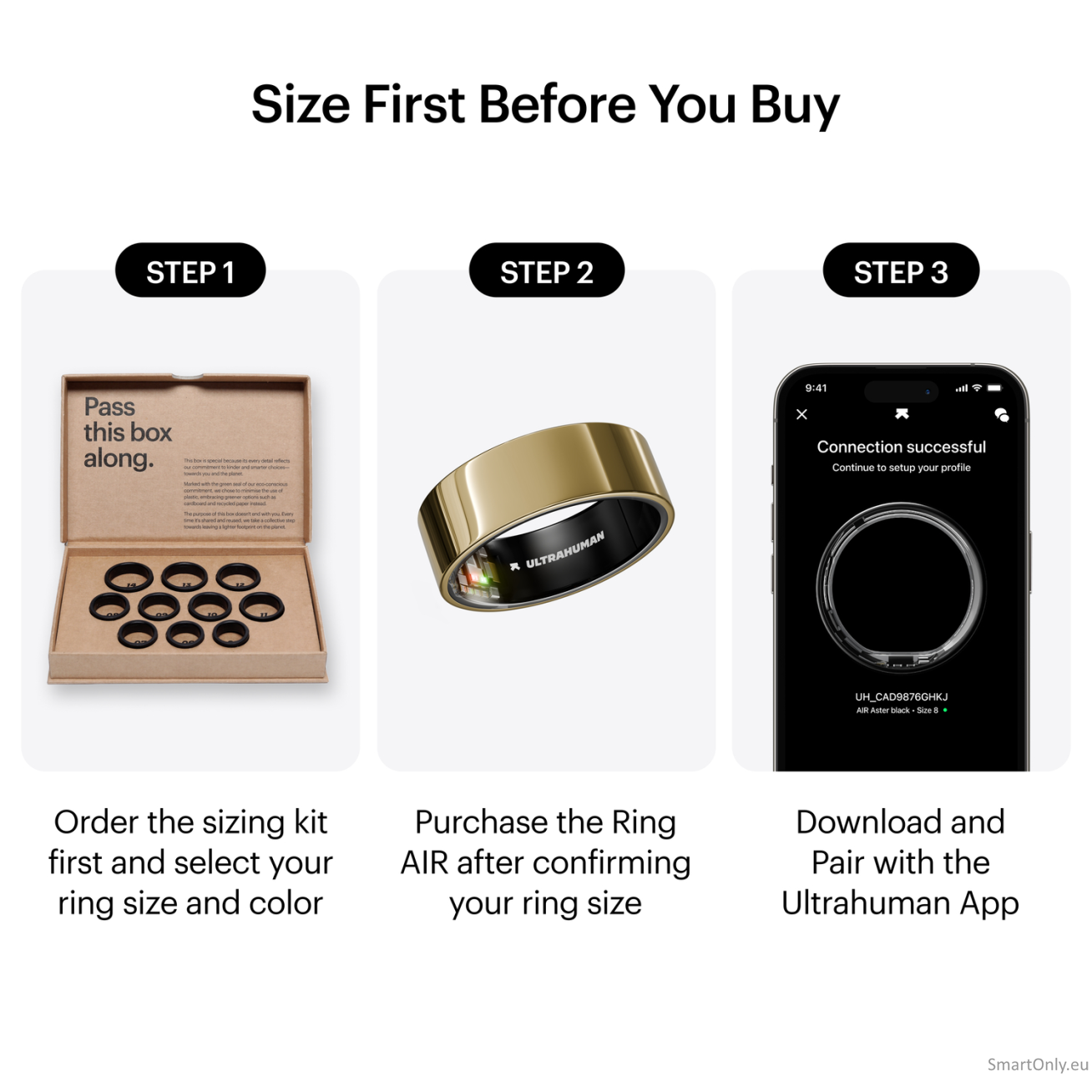 Ultrahuman | Ring Air | Bionic Gold | Size 9 | Smart Ring 5 Ultrahuman | Ring Air | Bionic Gold | Size 9 | Smart Ring 5